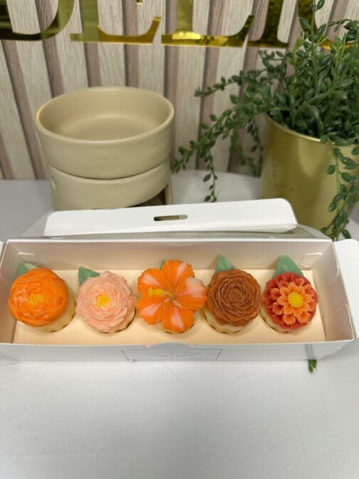 coffret fondants parfumés - cassis freesia- ouvert