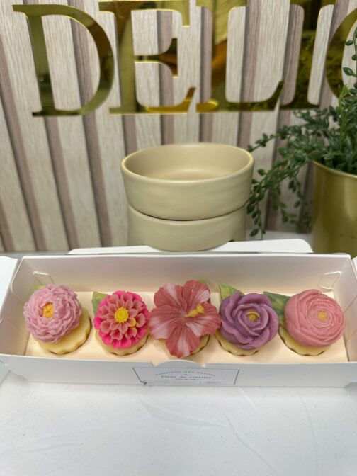 coffret fondants parfumés - fleur de cerisier - ouvert