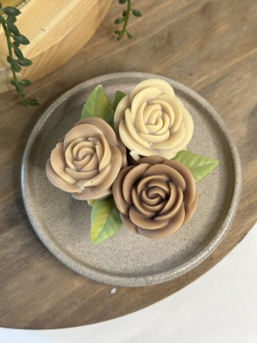 Trio de roses - Musc Blanc