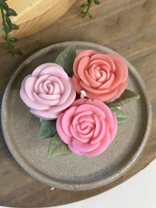 Trio de roses - Fleur de cerisier