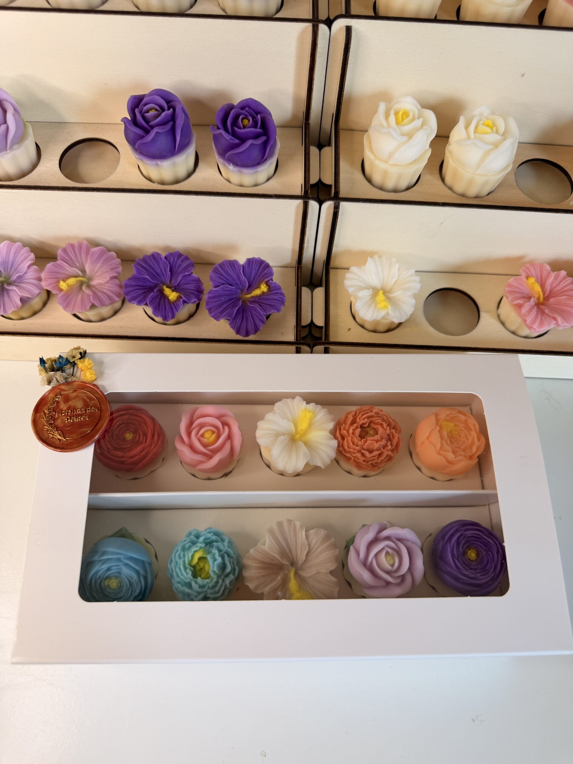 présentation coffret découverte 10 fondants parfumés