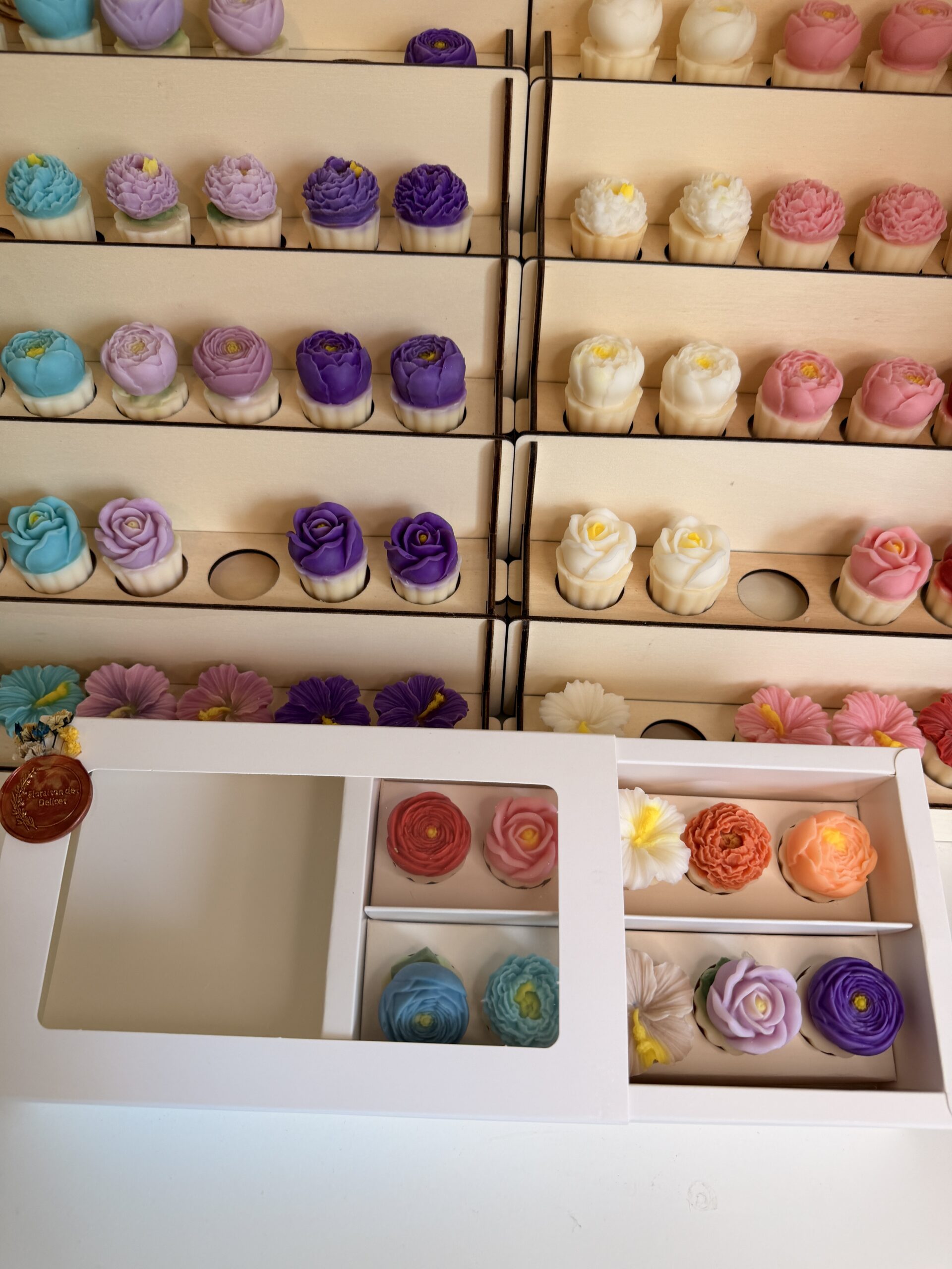 présentation coffret découverte 10 fondants parfumés