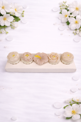 Coffret de 5 fondants parfumés –  Musc Blanc